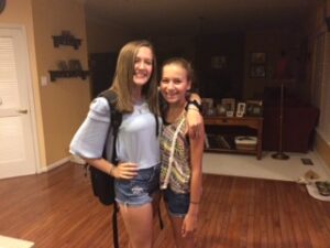 Em and Sophie first day