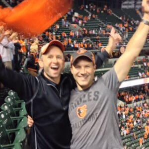 pallack and i at game