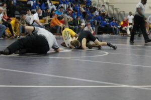 Josh wrestling HS