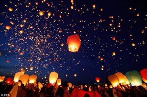 chinese wish lanterns