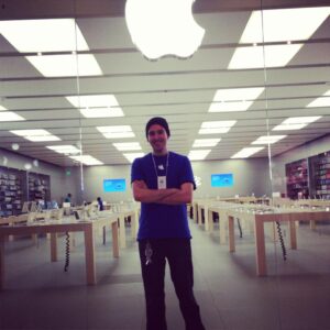 working at the apple store