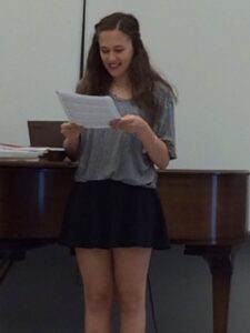 sophie in recital