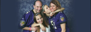 ravens family pic sophie kisses debbie