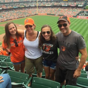 family at o's game