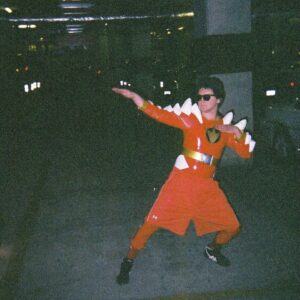 connor in superhero outfit