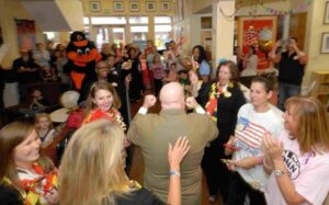 hogan at rmh pep rally