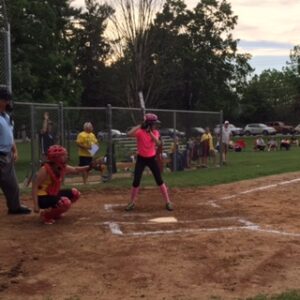 emily at the plate